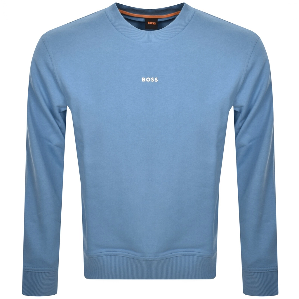 Hugo Boss BOSS We Small Crew Neck Sweatshirt Blue